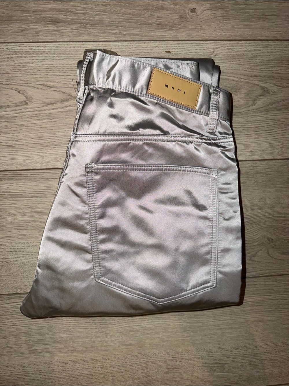 MNML Satin Light Silver Jeans
